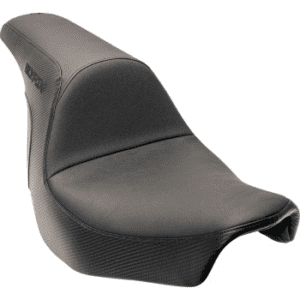 SLYFOX Lowrider Seat - Black Logo - Smooth Vinyl - Carbon Fiber - FL '18-'24 0802-1589